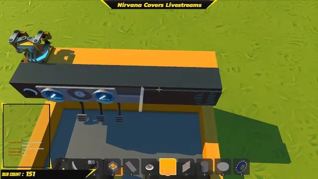 Playing Scrap Mechanic to continue work on the detailed Buildable Datsun 100A come hang out смотреть онлайн