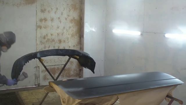 Быстрая покраска бампера, с использованием современных материалов. смотреть онлайн