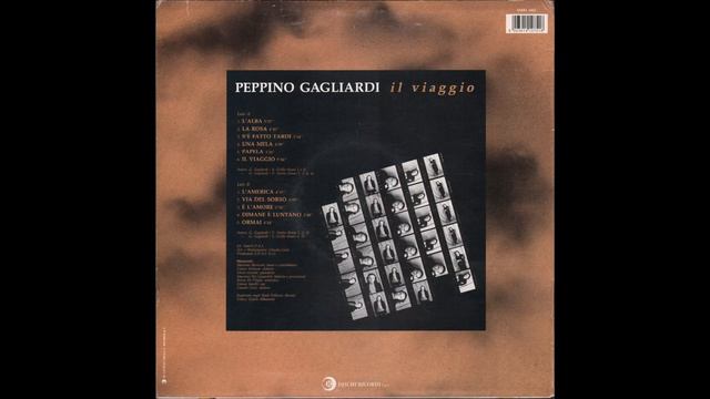 - PEPPINO GAGLIARDI - IL VIAGGIO - ( - Ricordi SMRL 6462 – 1993 - ) – FULL ALBUM