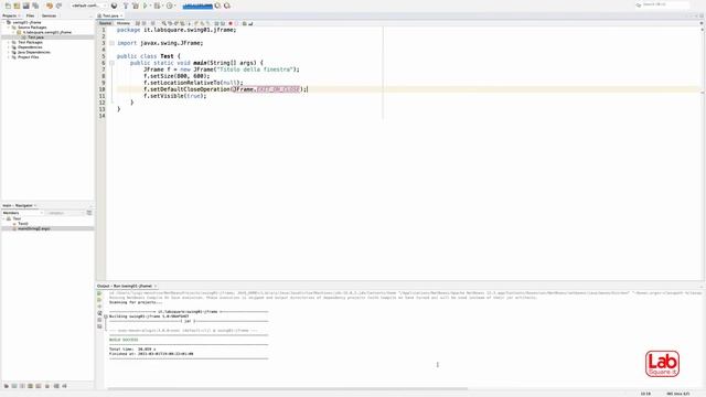 Java Swing tutorial 01- JFrame смотреть онлайн