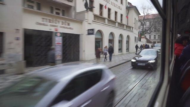 Czech Republic, Prague, Tram 23 Ride From Malostranská To Národní Třída