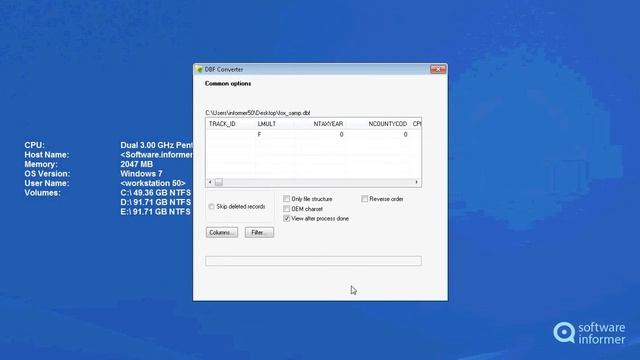 DBF Converter demonstration смотреть онлайн