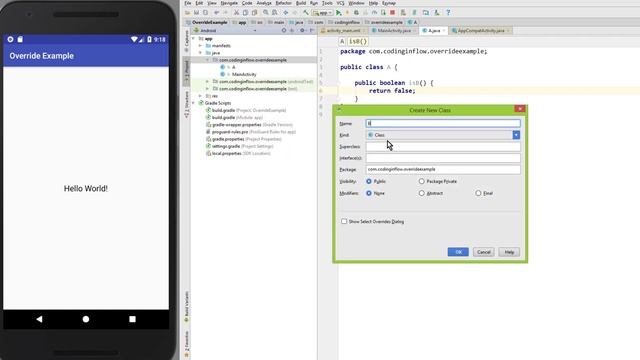 What Is @Override? - Android Studio Tutorial смотреть онлайн