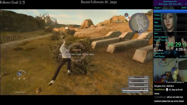 FFXV NG+ Any% Easy RTA 4:47:52 (Part 1) смотреть онлайн