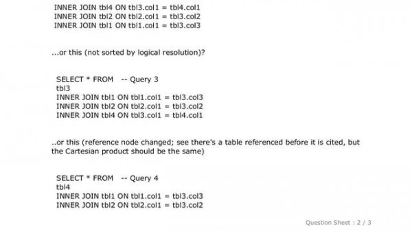 MySQL : Nested INNER JOIN vs INNER JOIN vs WHERE: correctness, performance, clarity for a particula