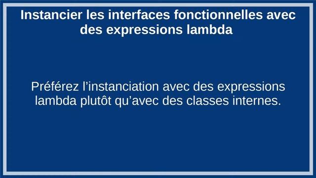 Les bonnes pratiques - expressions lambda Java смотреть онлайн