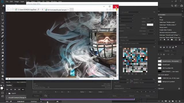 Gif Animated Exude Effect in Adobe Photoshop CC 2019 ( Tutorial ) смотреть онлайн
