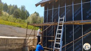 УТЕПЛЕНИЕ ДОМА / Как ПРАВИЛЬНО утеплить дом из бруса снаружи  /Монтаж металлосайдинга