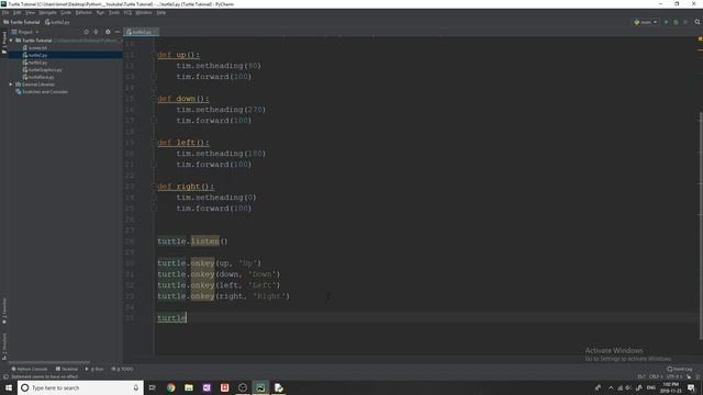 Python Turtle Graphics Tutorial #3 - Key Presses & Events смотреть онлайн