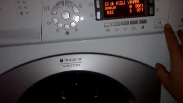 Hotpoint ariston çamaşır makinesi program reset