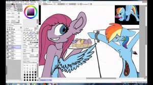 пинкамина и радуга деш (рисую на паин тул саи)