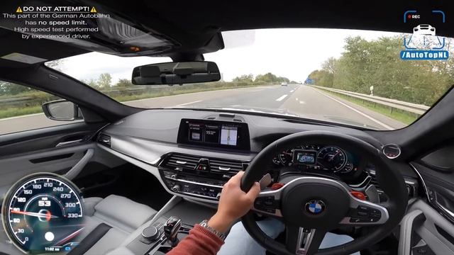 1000HP BMW M5 F90 REVIEW ON AUTOBAHN [NO SPEED LIMIT] By AutoTopNL
