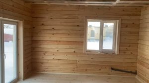 Обзор жилого дома из бруса 6 на 8 м