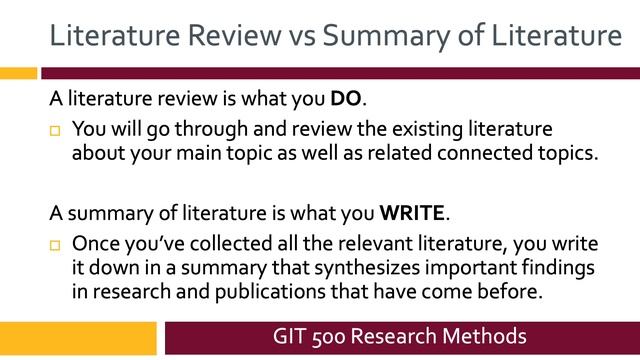 GIT 500 Lecture 3 Research Process смотреть онлайн
