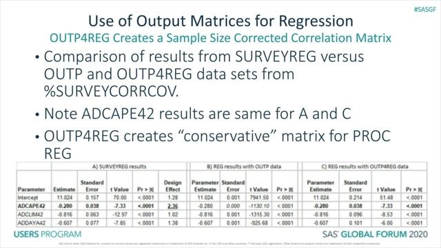 %SURVEYCORRCOV Macro: Complex Survey Data Correlations for Multivariate Analysis and Model Building смотреть онлайн