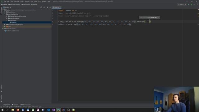 Python Machine Learning Tutorial #2 - Linear Regression смотреть онлайн