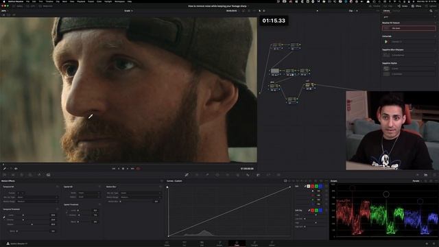How to Remove NOISE while keeping your Footage SHARP | DaVinci Resolve Tutorial смотреть онлайн