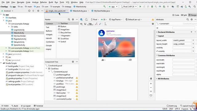 Chat Me App - 15 - Read | Fetch all Posts- Firebase UI RecyclerView - Social Networking App смотреть онлайн