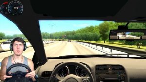 ГОНКИ НА ГОЛЬФЕ ПО ГОРОДУ + РУЛЬ  (Logitech Driving Force GT )  3d инструктор