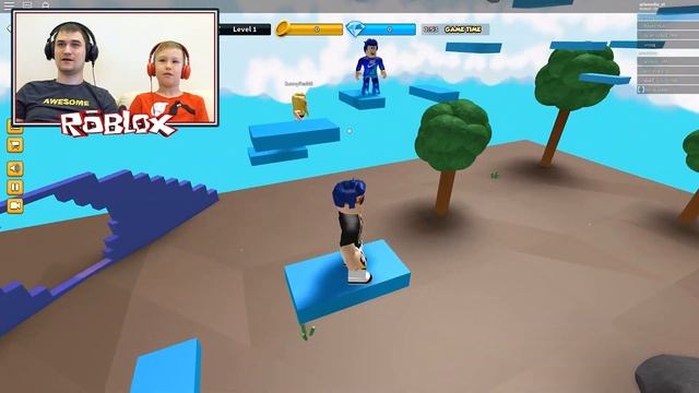 ДЫРКА В СТЕНЕ! ПАПА СТАВИТ РЕКОРД! Roblox СИМУЛЯТОР РОБЛОКС #10 HOLE IN THE WALL смотреть онлайн
