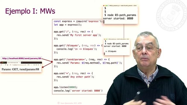 Express: Aplicación, MW, static, solicitud (req), respuesta (res) y API REST смотреть онлайн