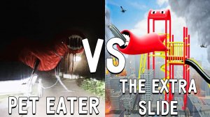 ПИТОМЕЦ ПОЖИРАТЕЛЬ против ДЕТСКАЯ ГОРКА в майнкрафт ! Битва PET EATER VS THE EXTRA SLIDE MINECRAFT