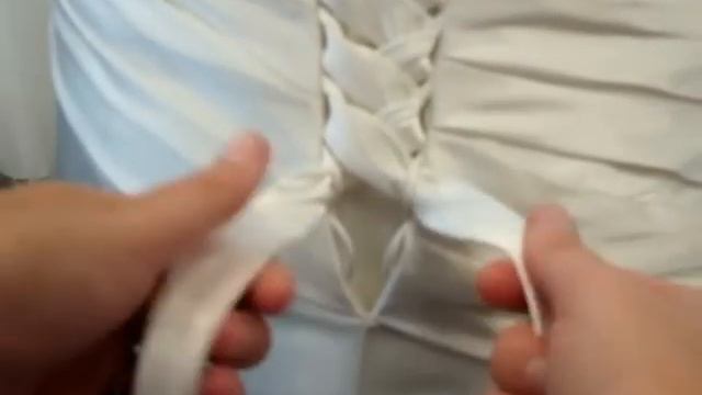 How To Lace A Corset Back Gown