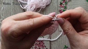 Пинетки спицами для куклы.