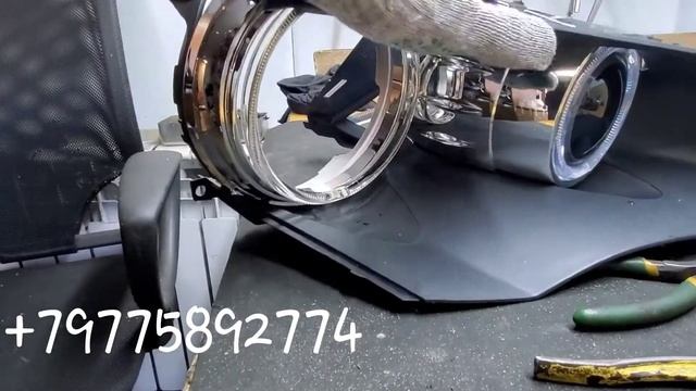замена стекла фары BMW e71 и установка led смотреть онлайн