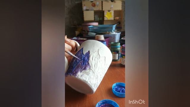 Роспись керамической кружки . Посуда для ресторанов смотреть онлайн