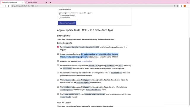 Angular 12 - 13 migration | Angular version migration | Angular update смотреть онлайн