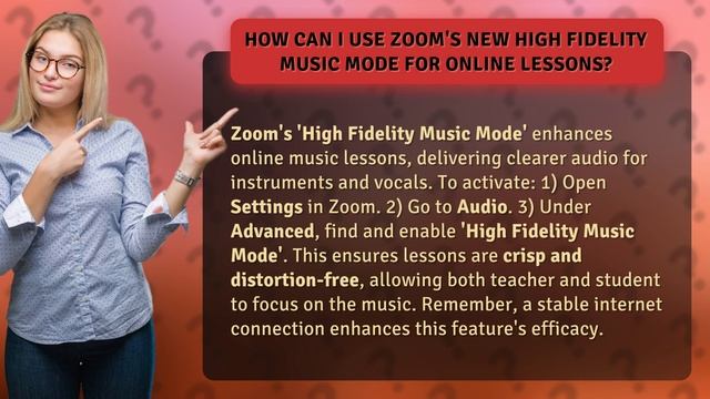 How Can I Use Zoom's New High Fidelity Music Mode for Online Lessons? смотреть онлайн