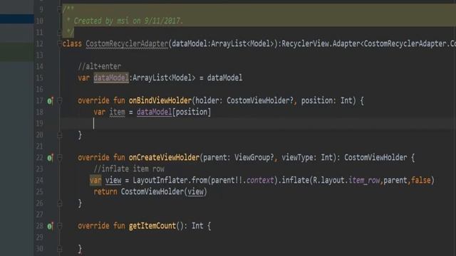 Android RecyclerView - How to handle ClickListener in Kotlin смотреть онлайн