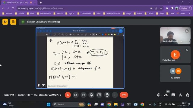 Doubts Class-75: CUET, JAM, GATE & NET 2024 | Statistics & Mathematics | Mathstats @8810409392 смотреть онлайн