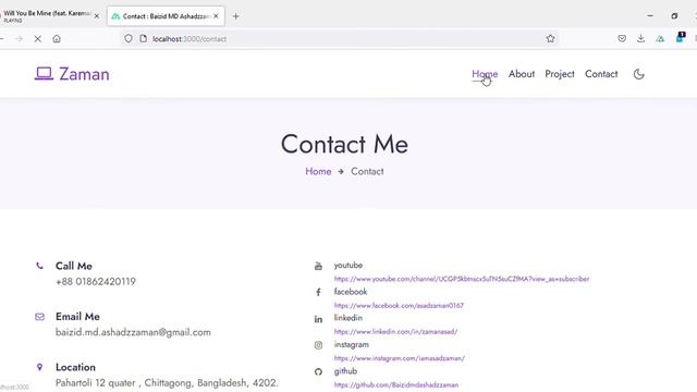 Portfolio for developer using vue js framework NUXT JS смотреть онлайн