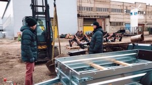 Испытание нового прицепа Бизнес 111725 Евро 2 тоннами