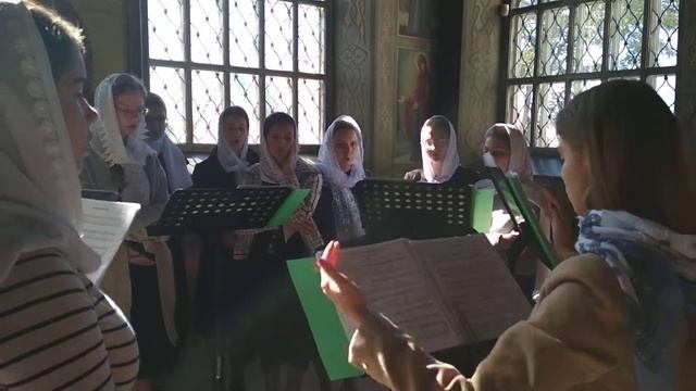 Тело Христово Знаменного напева, регент - Котова Дарья смотреть онлайн