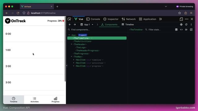 Vue Composition API с нуля #13 - Разметка временной шкалы смотреть онлайн