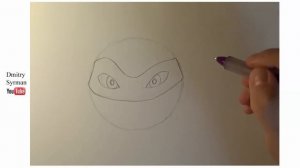 How to draw ninja turtles 2012 Michelangelo, Как нарисовать черепашек ниндзя