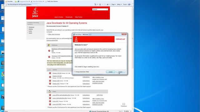 Installing Java on Windows 7 смотреть онлайн