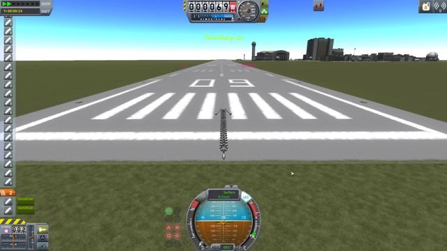 Kerbal Space Program 1,014 m/s land speed record!!! (STOCK) and stopped on runway смотреть онлайн