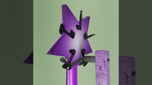 a Blender 3.4.1 3D model: Purple Star Guitar - Mavick 01 Spezial смотреть онлайн