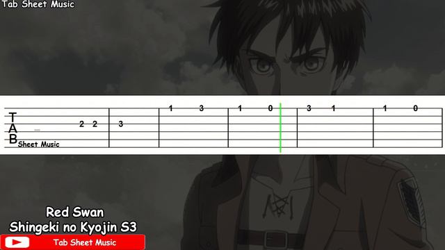 Shingeki no Kyojin S3 OP 1 - Red Swan Guitar Tutorial смотреть онлайн