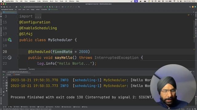 Spring Scheduler Tutorial смотреть онлайн