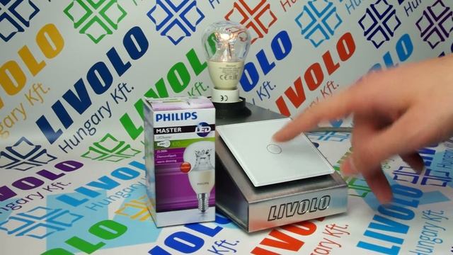 LIVOLO fényerőszabályzós érintőkapcsoló - Philips Master LEDluster 6W E14 смотреть онлайн