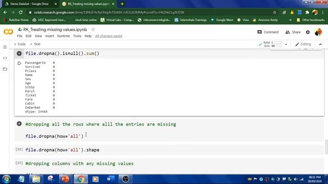 #23 (Predictive Modeling) How to Treat Missing Values in Dataset | Python | Google Colab | RK смотреть онлайн