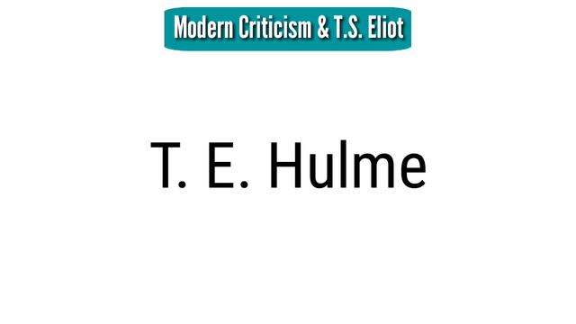 Modern Literary Criticism & T. S. Eliot in Hindi смотреть онлайн