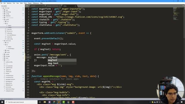 15. Método MessageController@sent - Aplicación de Chat con Laravel, Websockets y Laravel Echo смотреть онлайн