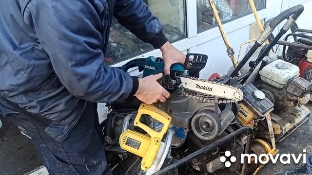 Makita UC3020A установка цепи смотреть онлайн
