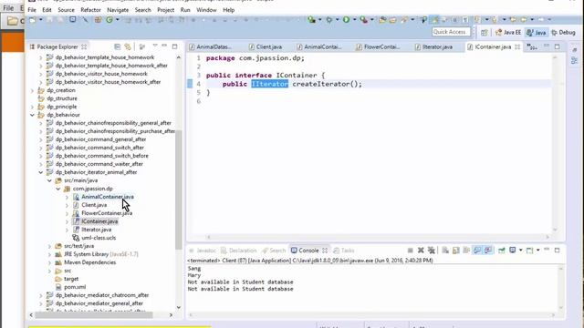 java Design Patterns: Iterator pattern смотреть онлайн
